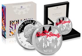 UK 2022 The Rolling Stones 1oz Silver Proof Coin