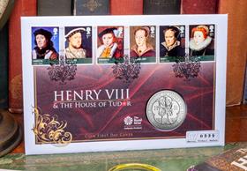 Henry VIII & House of Tudor £5 Coin Cover