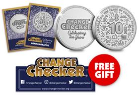 Change Checker 10th Anniversary Medal & Magnet