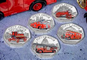 The COMPLETE History of the Fire Service BU Colour 50p Set